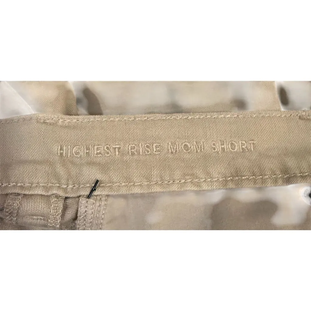 American Eagle Women's Highest Rise Mom Shorts Beige Size 4 Casual Tan - Image 9