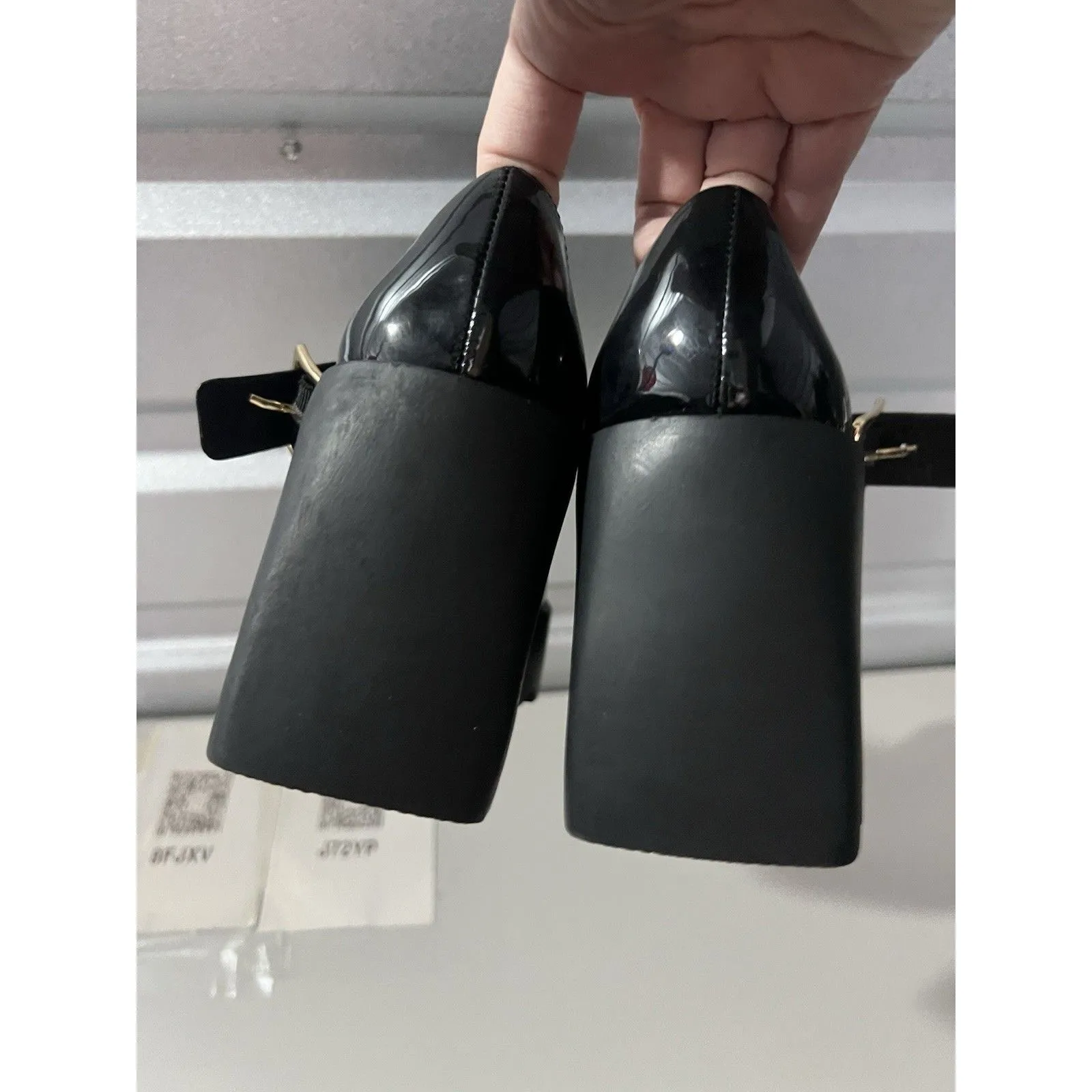 STEVE MADDEN PALOMA Mary Jane Black Patent Women’s Size 6.5 Chunky Heel - Image 5