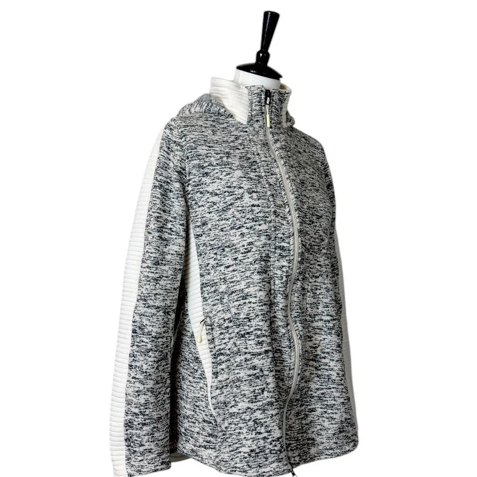 The North Face Indi Slim Fleece KNit Full-Zip Hooded Jacket Women’s Size Medium - Image 4