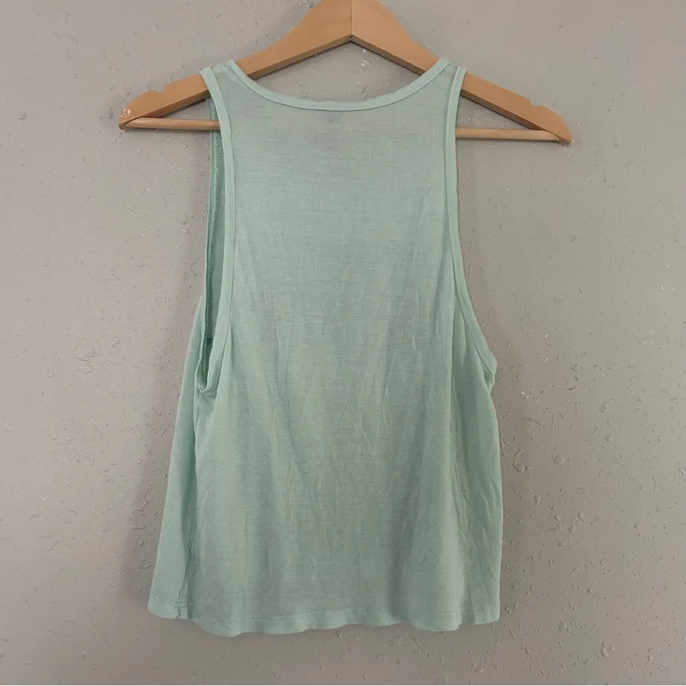 🦋 Nollie Mint Green Crop Top Make it Beautiful Casual Summer Cropped Lightweight Size XS - Image 4