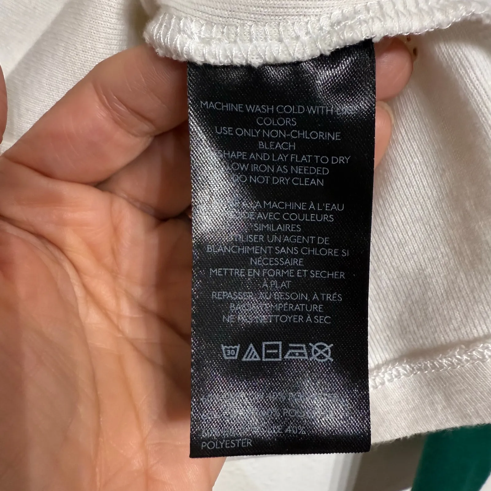 BDG White Long Sleeve Top Sz M - Image 6