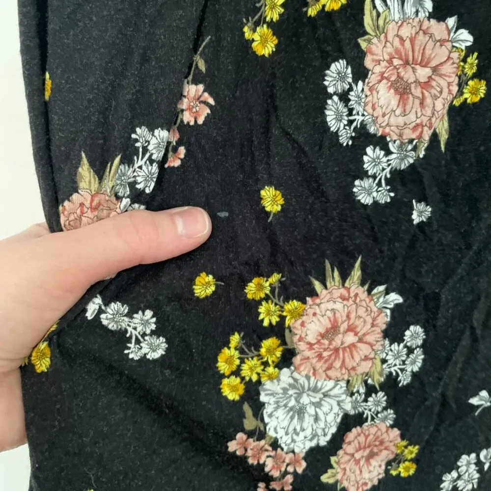 TORRID 1 Plus Size Super Soft Crew Neck Lace Yoke Tank Black Pink Yellow Floral - Image 14