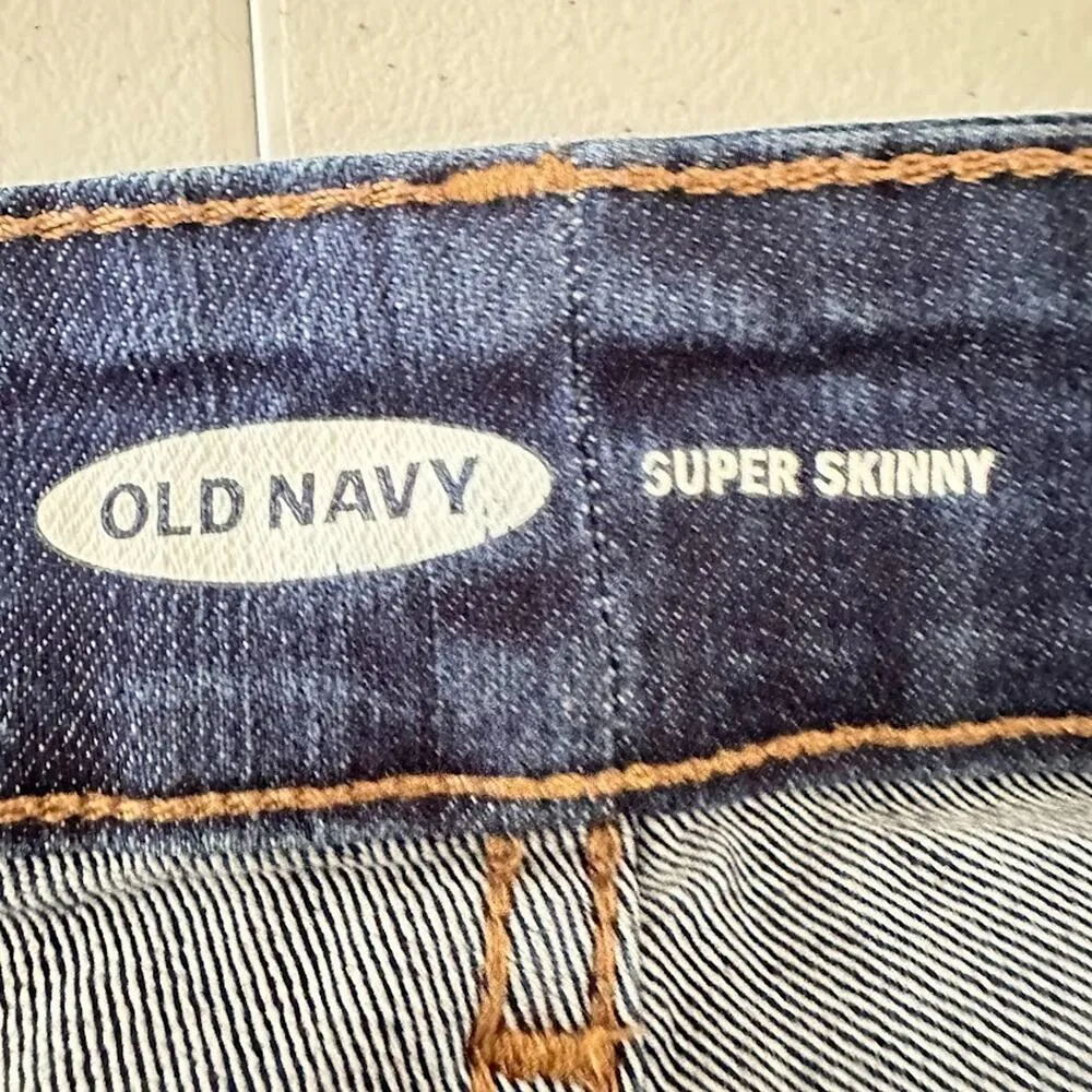 Ava & Viv High Rise Flare Dark Wash Blue Jeans Size 20 Stretch Denim - Image 4