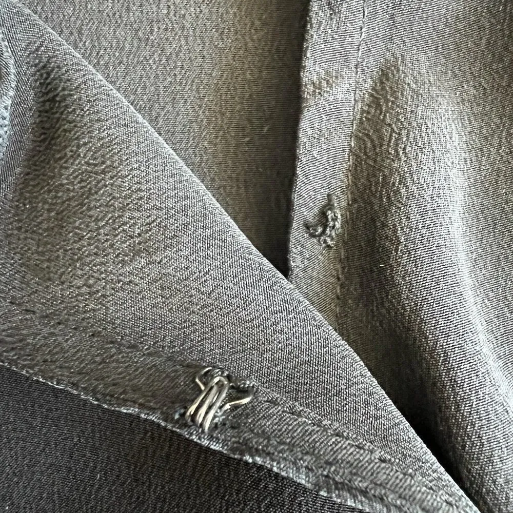 L’Agence Small Self Tie Front Wrap Top Black - Image 6