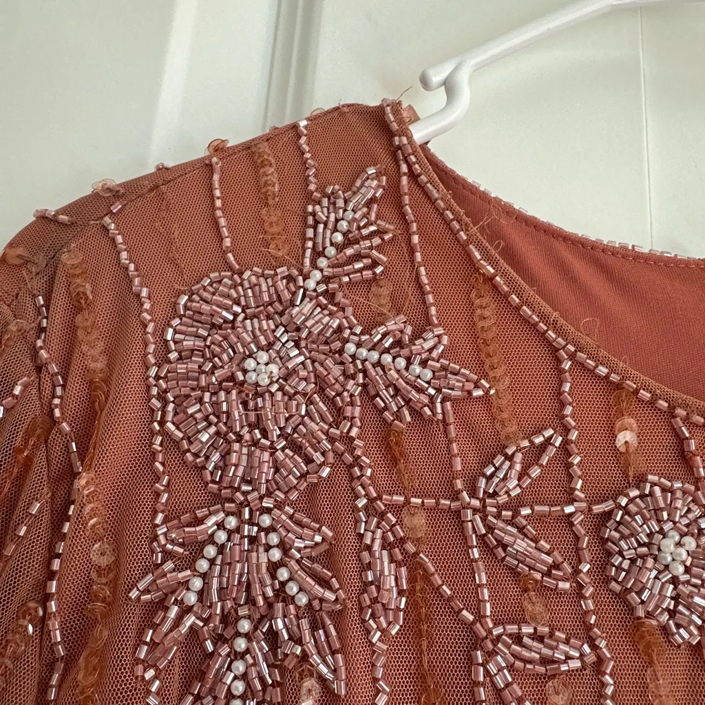 Mac Duggal Embellished High Neck Illusion Long‎ Sleeve Gown 11136 NWT 12 - Image 10