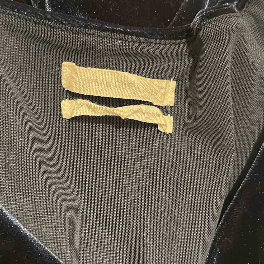 UO Navy Velvet Romper - Image 5