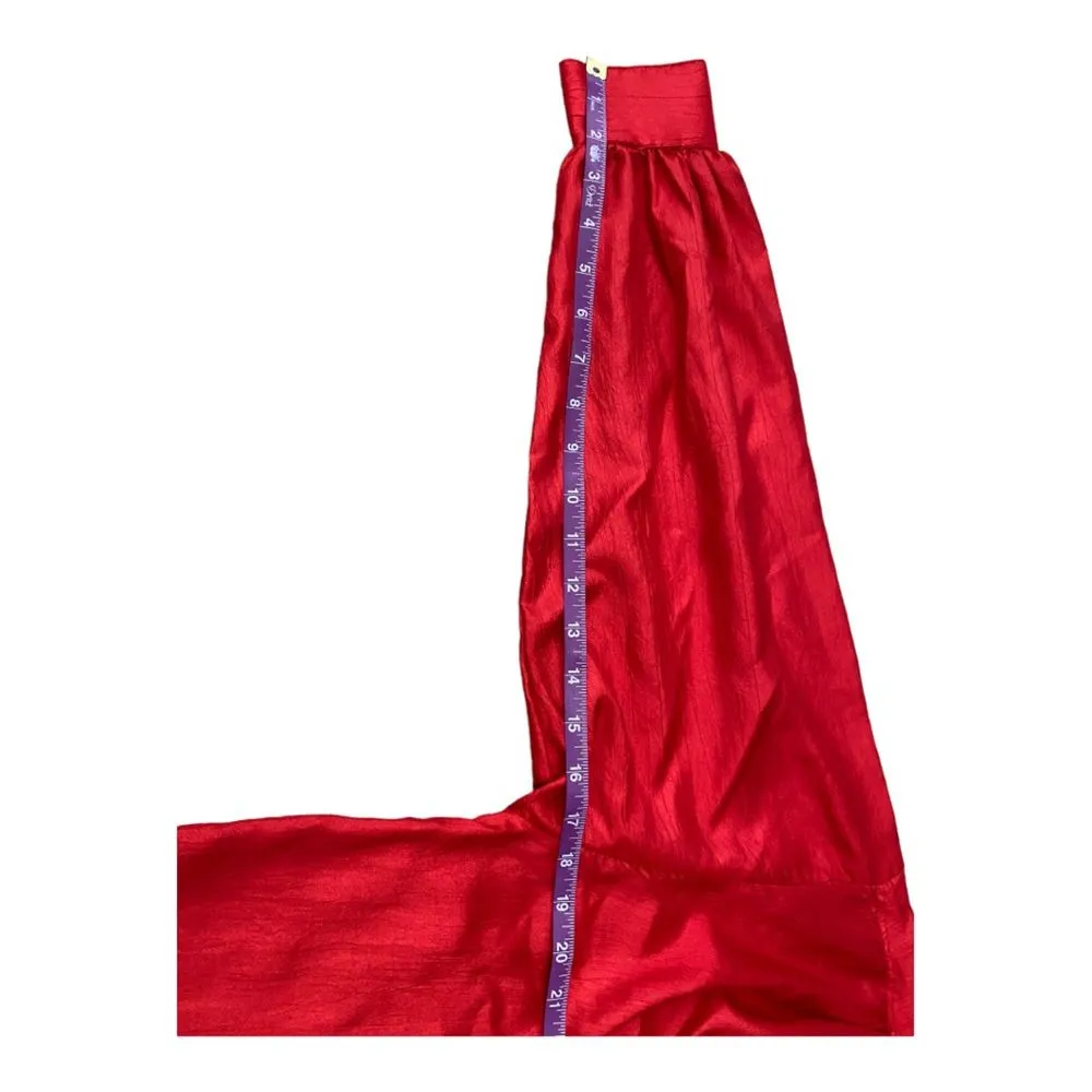 Laura Mae Vintage 80s Deadstock Red Button Down Blouse, Size Medium NWT‎ Festive - Image 7