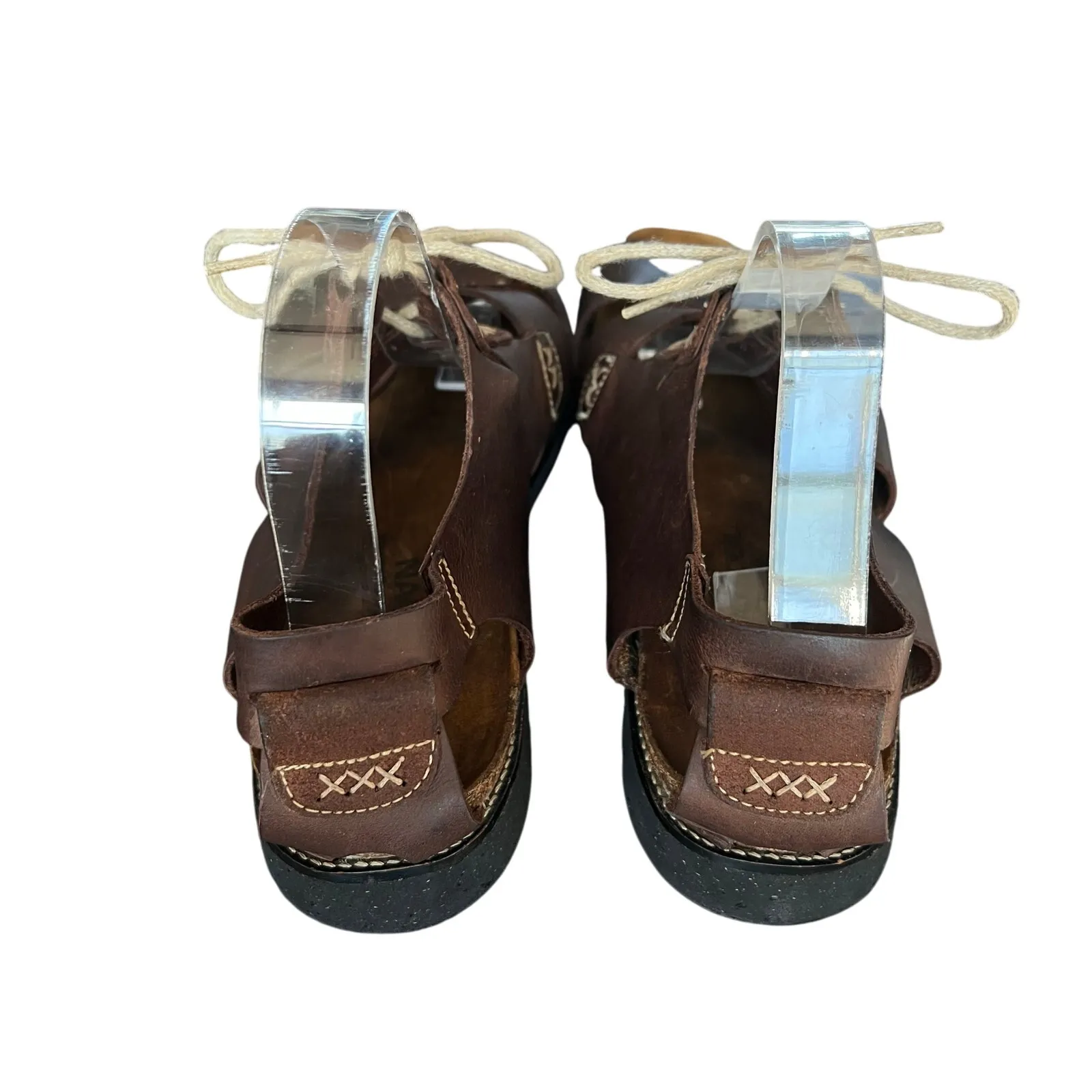 Naot Womens Venus Crazy Horse Brown Leather Sandals Size 11 US 42 EU - Image 6