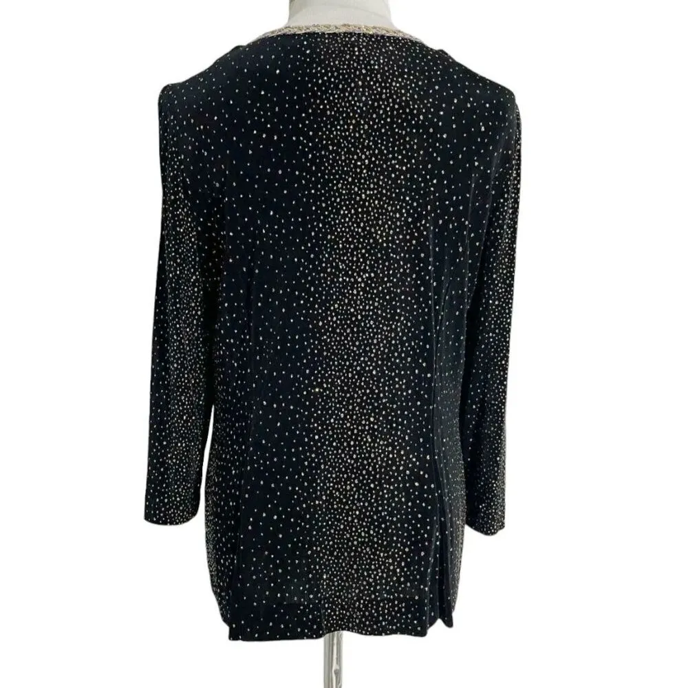 Alex Evenings Medium Top Blouse Wedding Cocktail Party Cover Blazer Kimono - Image 4