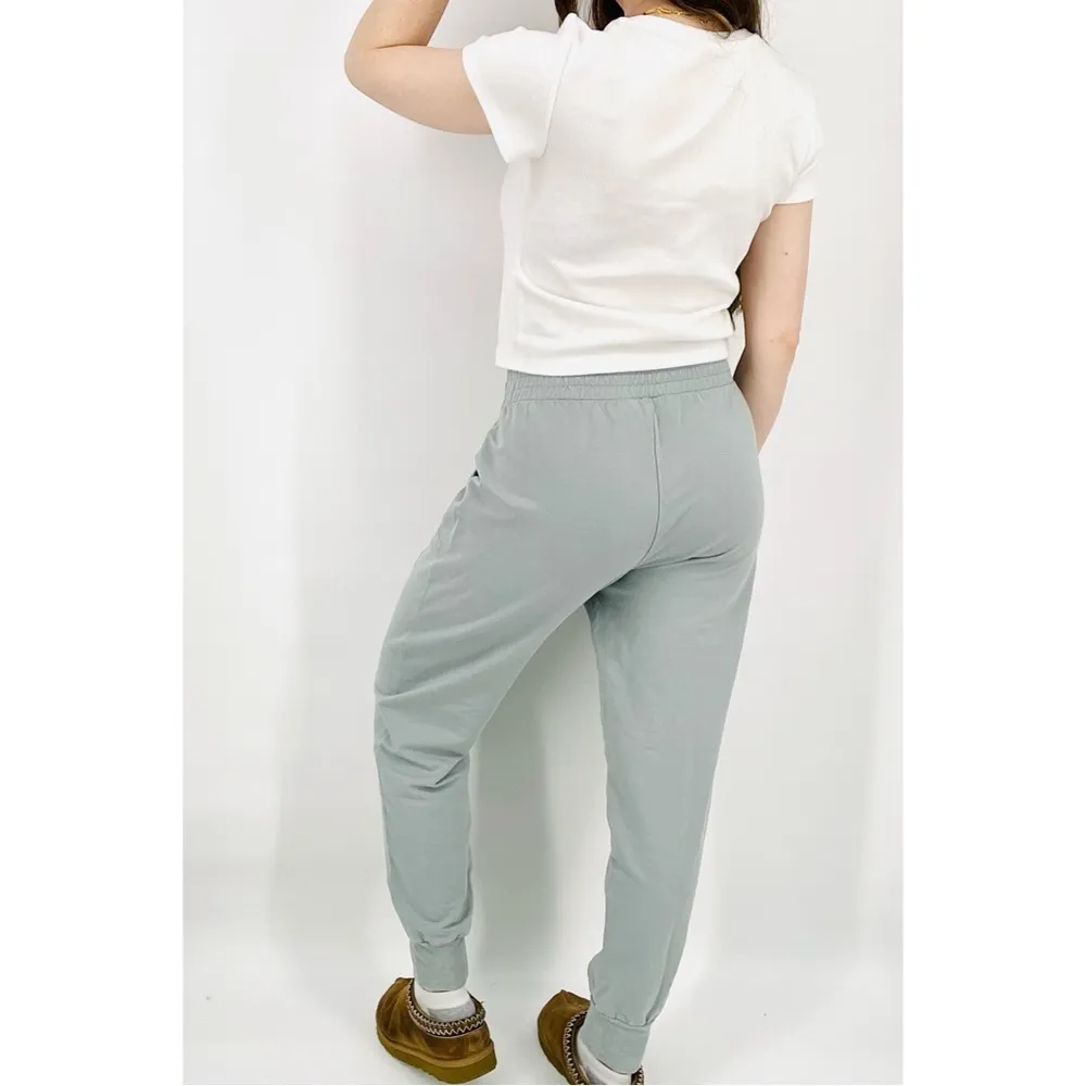 anthropologie saturday sunday sydney belted joggers in teal size s - Image 4