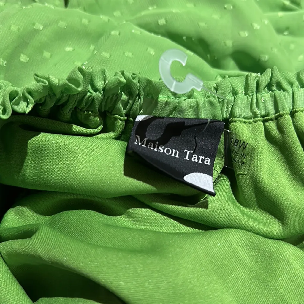 NWOT MAISON TARA Zoey Midi Dress Green 18W - Image 5