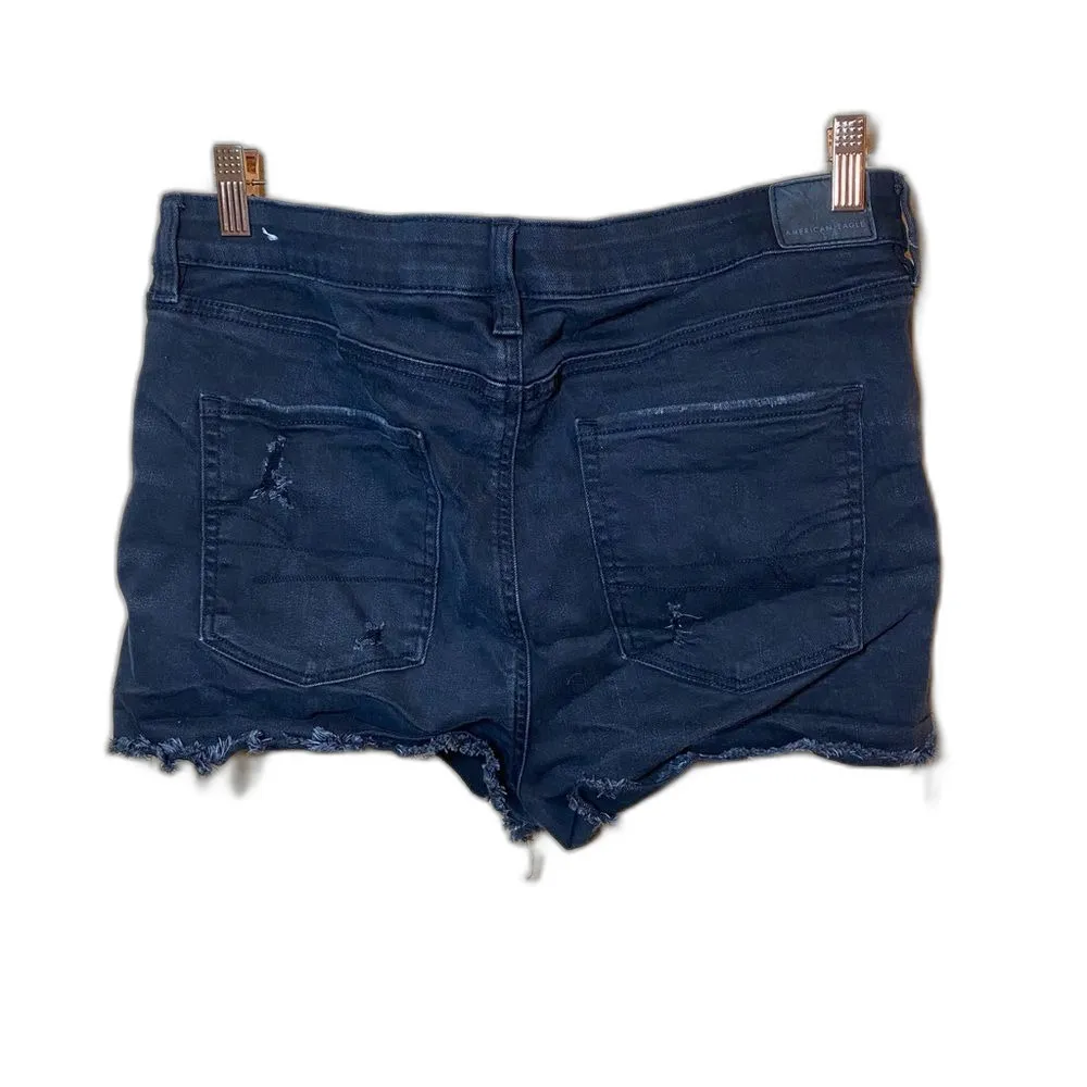 AMERICAN EAGLE AE Boyfriend Cutoff Denim Jean Shorts Size 14 - Image 3