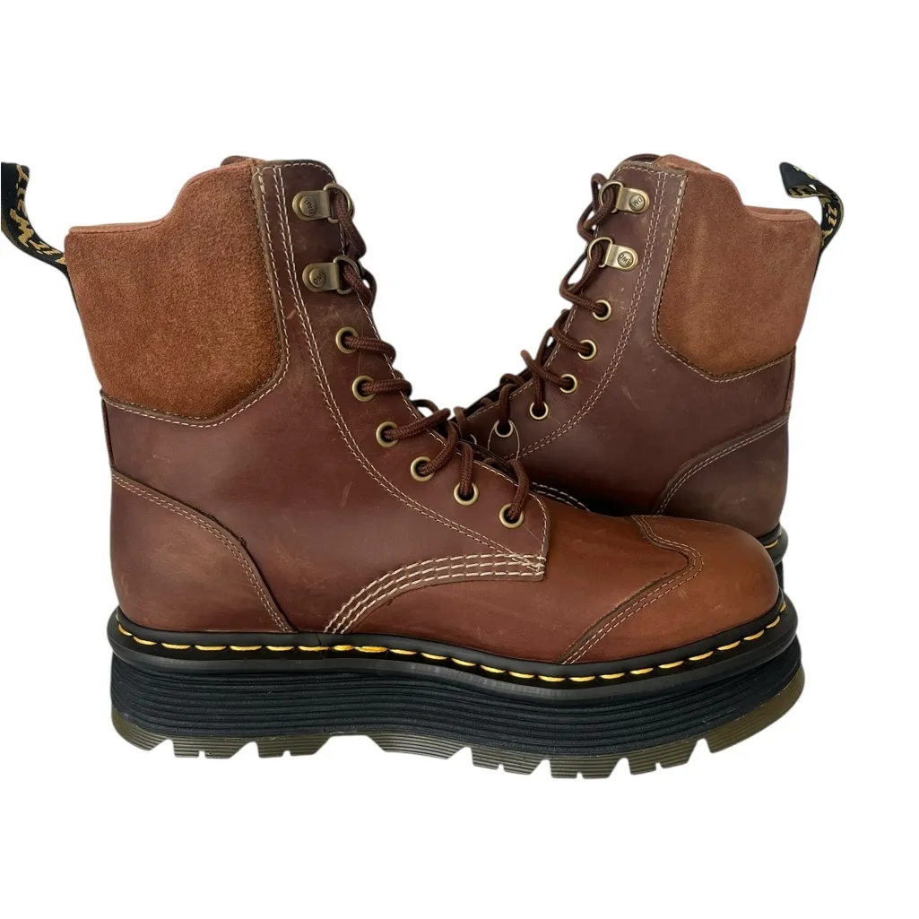 Dr Martens Zebzag 8 tie platform boots 9 NEW - Image 8