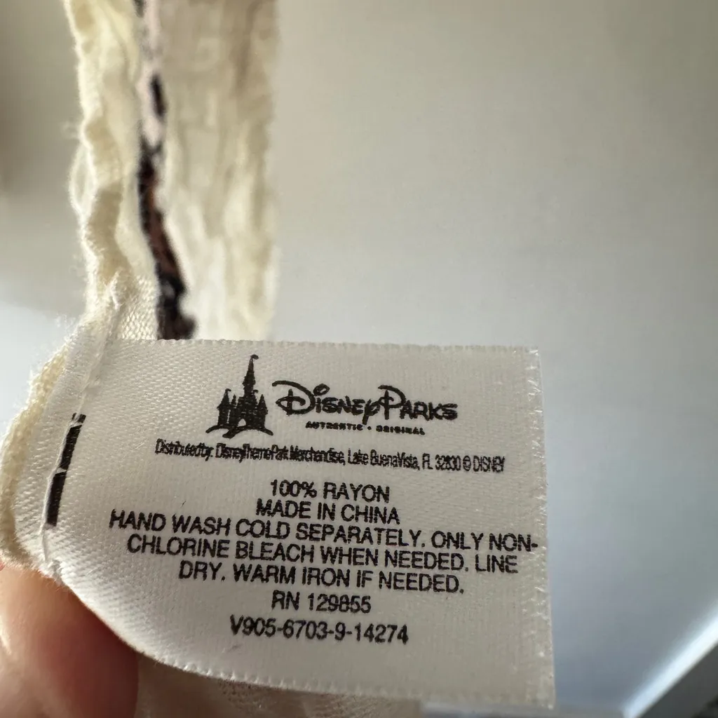 Disney Parks Exclusive Belle Beauty & the Beast Rose Scarf - Image 4