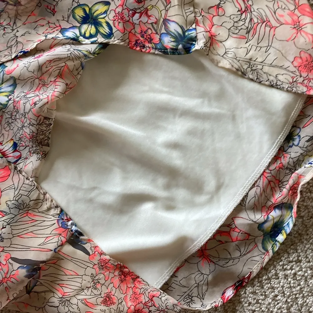 KLD Signature Fit & Flare Dress Floral Pattern Elastic Waist Size Medium VEUC - Image 10