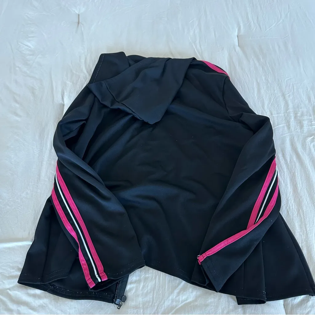 Y2K track jacket Black Size XL - Image 4