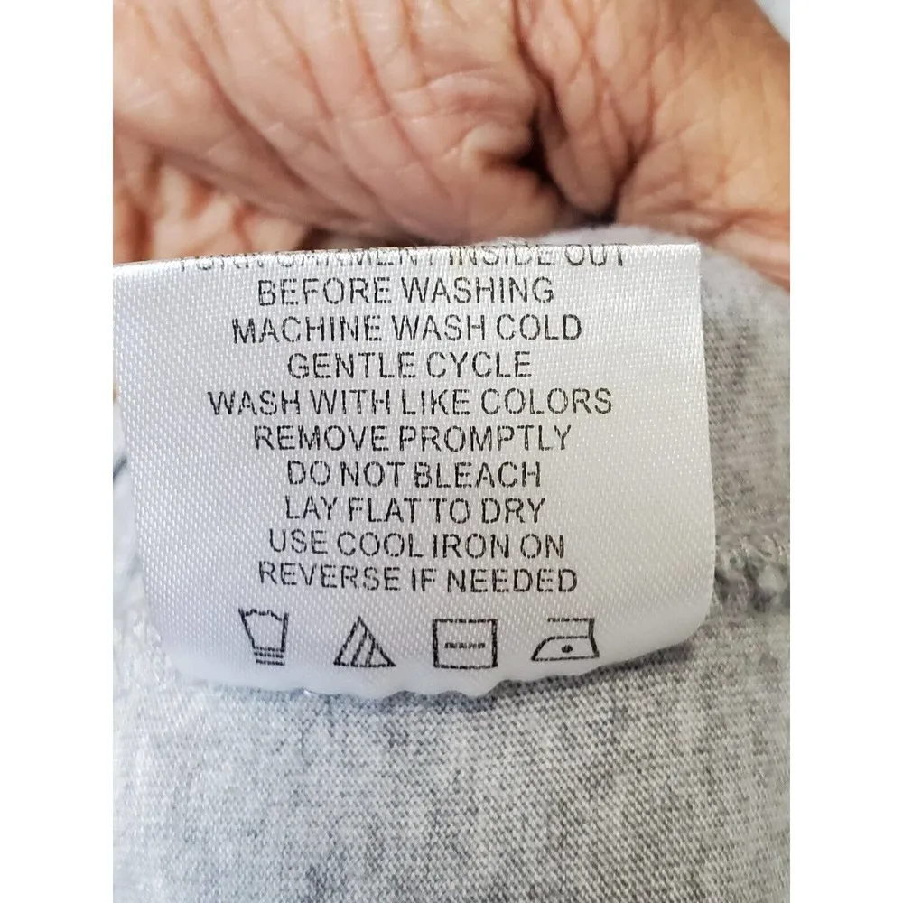 Threads 4 Thoughts Women's Gray Cotton Scoop Neck Sleeveless Knee Length Dress S - Image 10