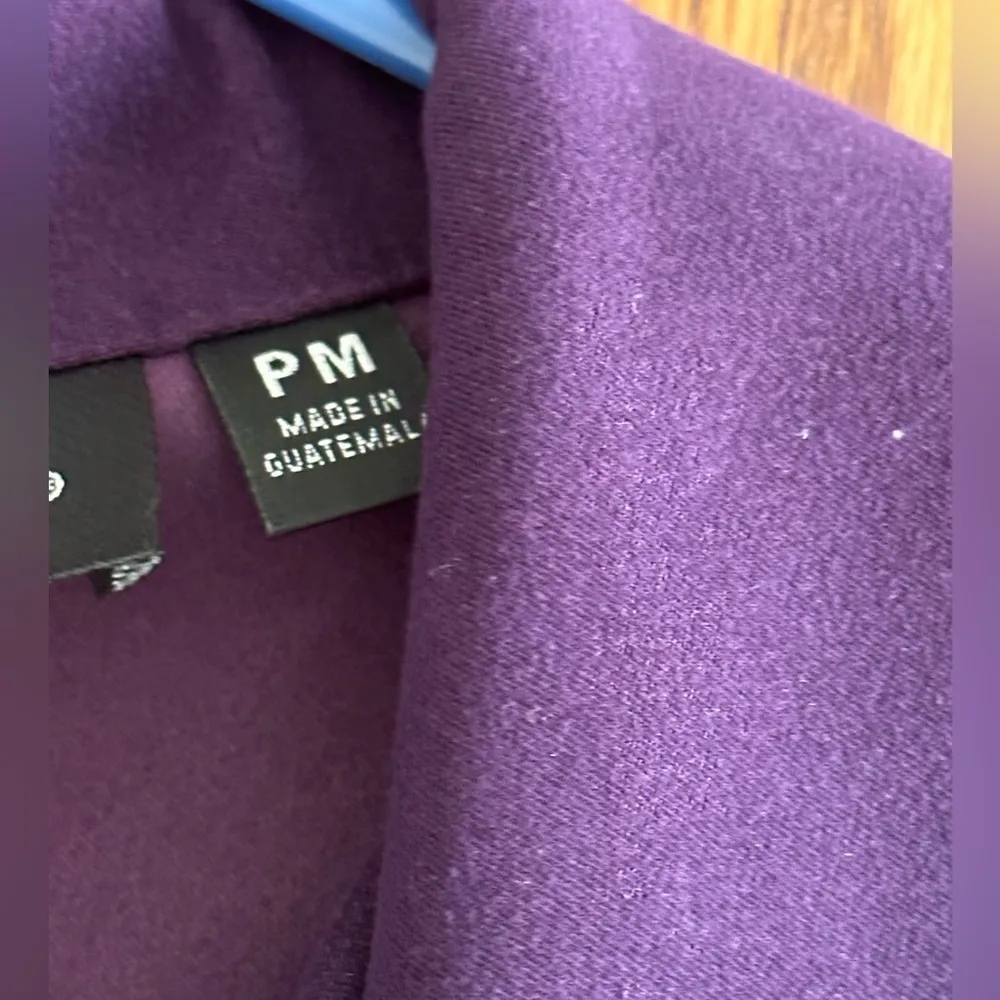 Briggs New York Purple 4 Button Lightweight Blazer Size PM - Image 5