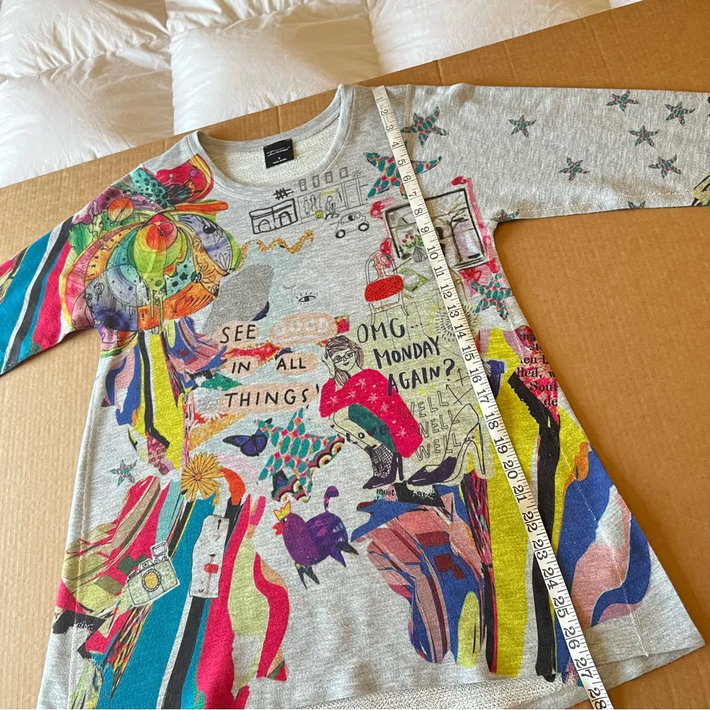 Inoah graphic Art Deco sweatshirt long sleeve, A - Image 7