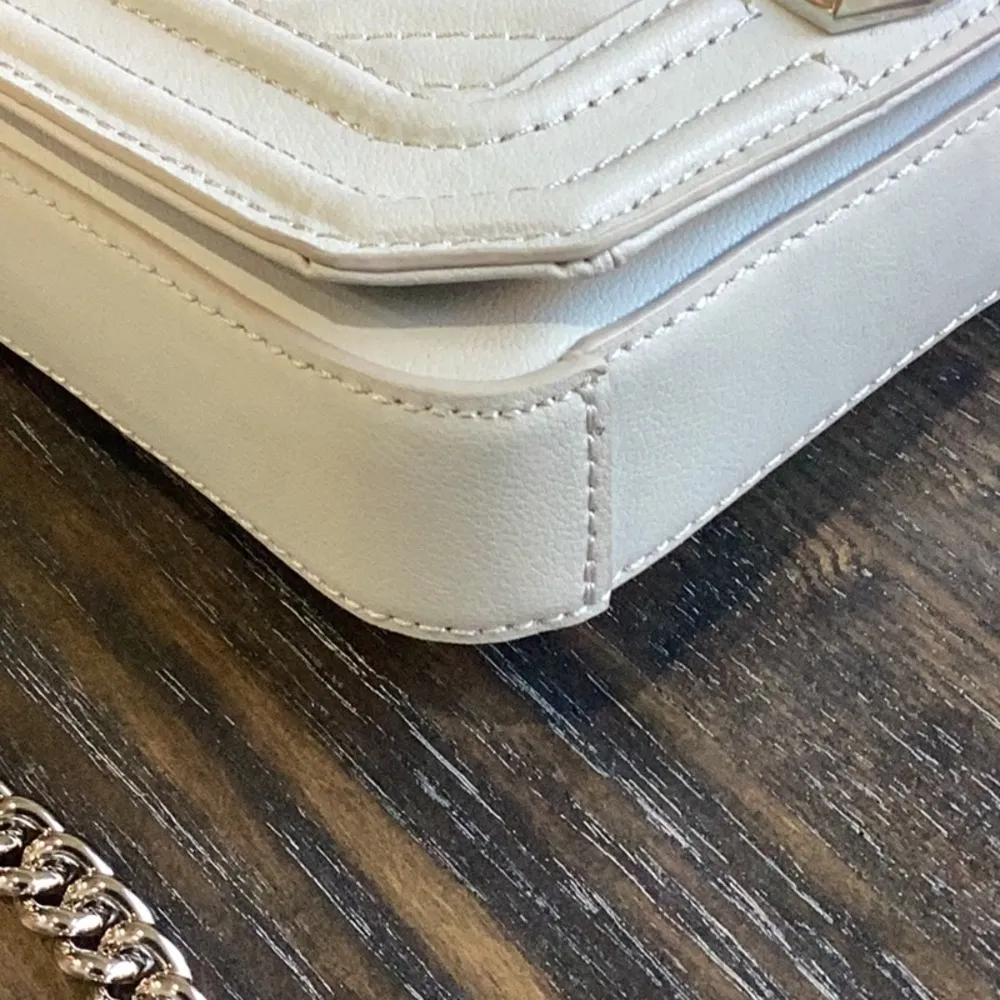 Rebecca Minkoff Gray Chevron Quilted Leather Mini Love Crossbody NWT - Image 8