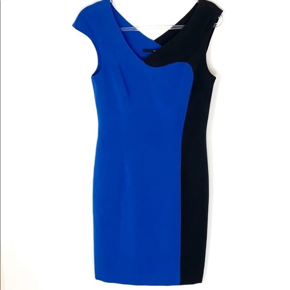 JayGodfrey black and blue sheath dress 6 - Image 2