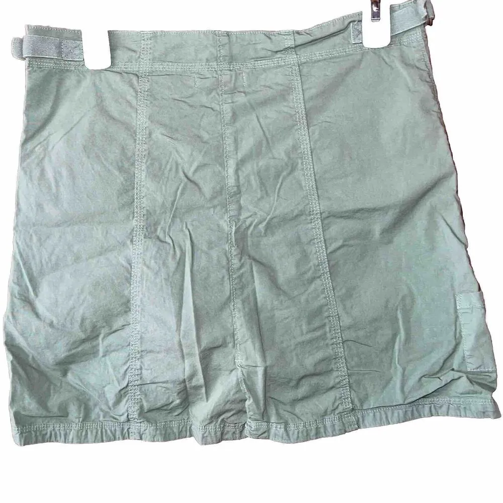 FRESH PRODUCE Lagoon Green FLORAL Stretch CRUISER SKORT Skirt Small - Image 4