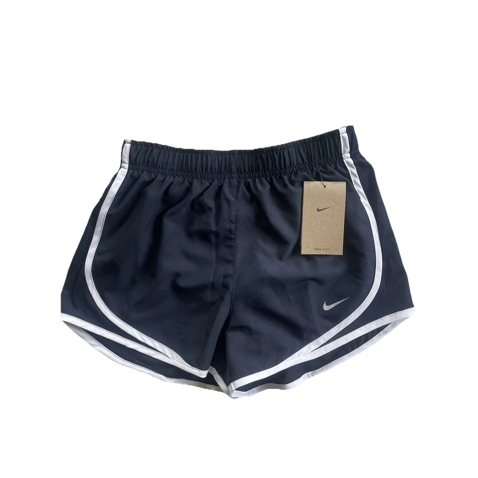 Nike Dri-FIT‎ Running Shorts Women's XS Black White Trim | Athletic Gym Workout - Image 3