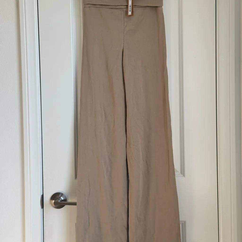 NWT Skims Cotton Rib Foldover Pants SMALL - Image 5