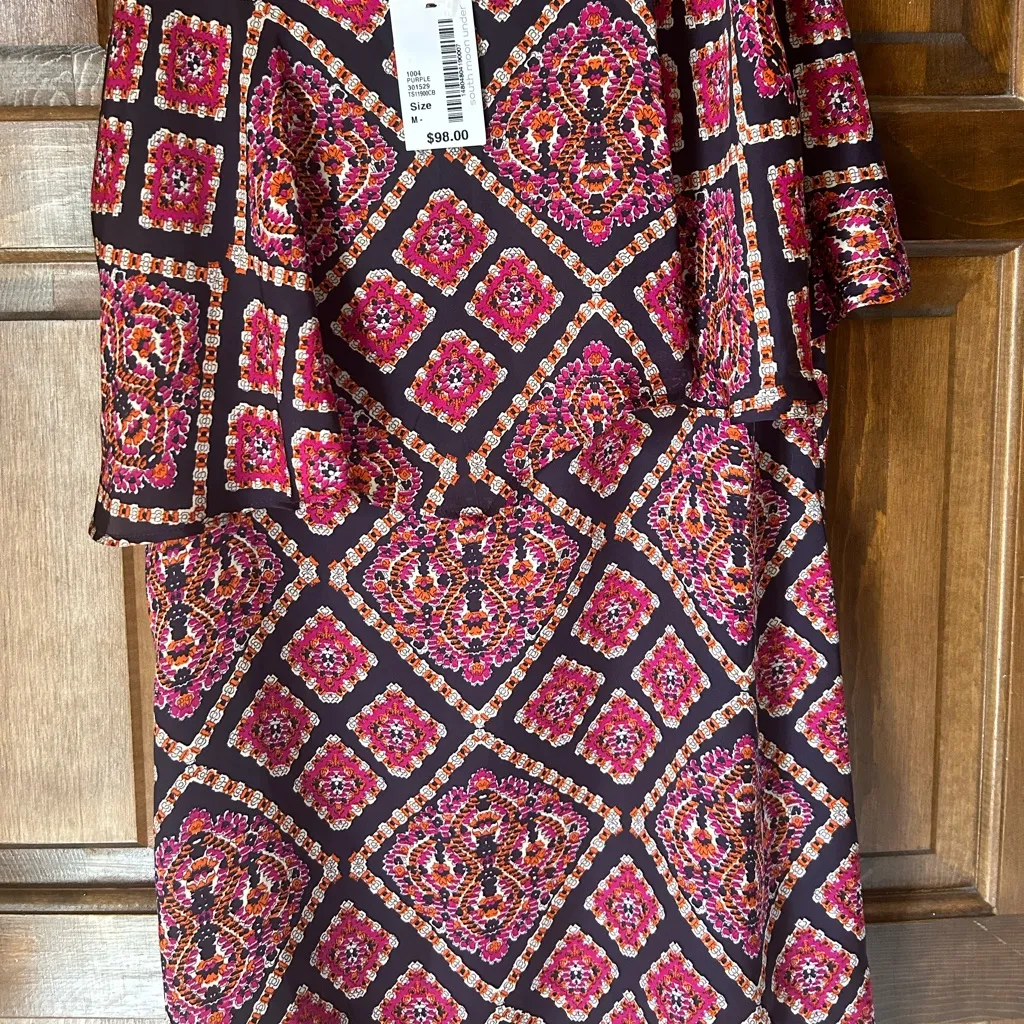 NWT South Moon Under Silky Swing Dress Size Medium Mini - Image 5