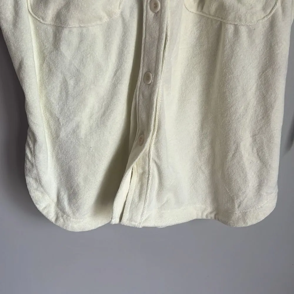 Summersalt NEW  The Towel Terry Button-Down Shirt - Image 4