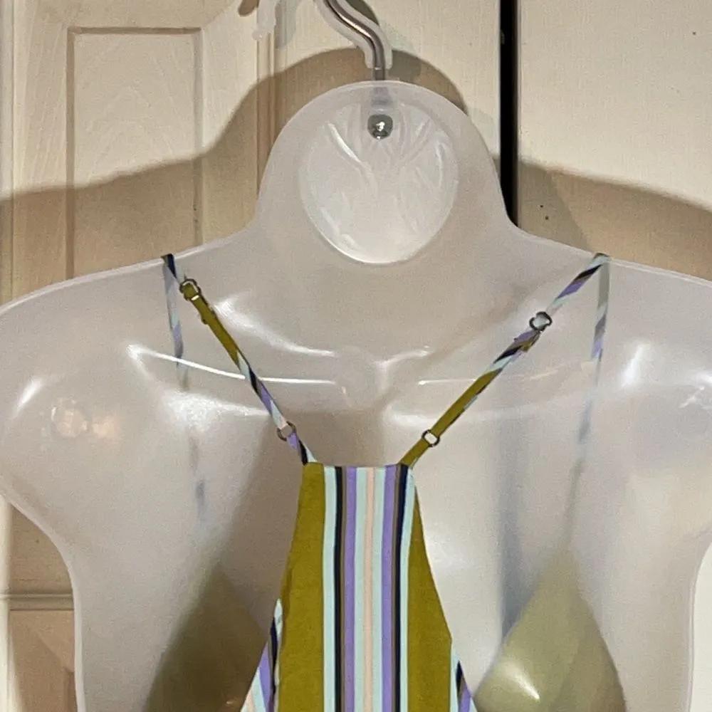 Astr Multicolored Striped Full Length Jumpsuit M - Image 12