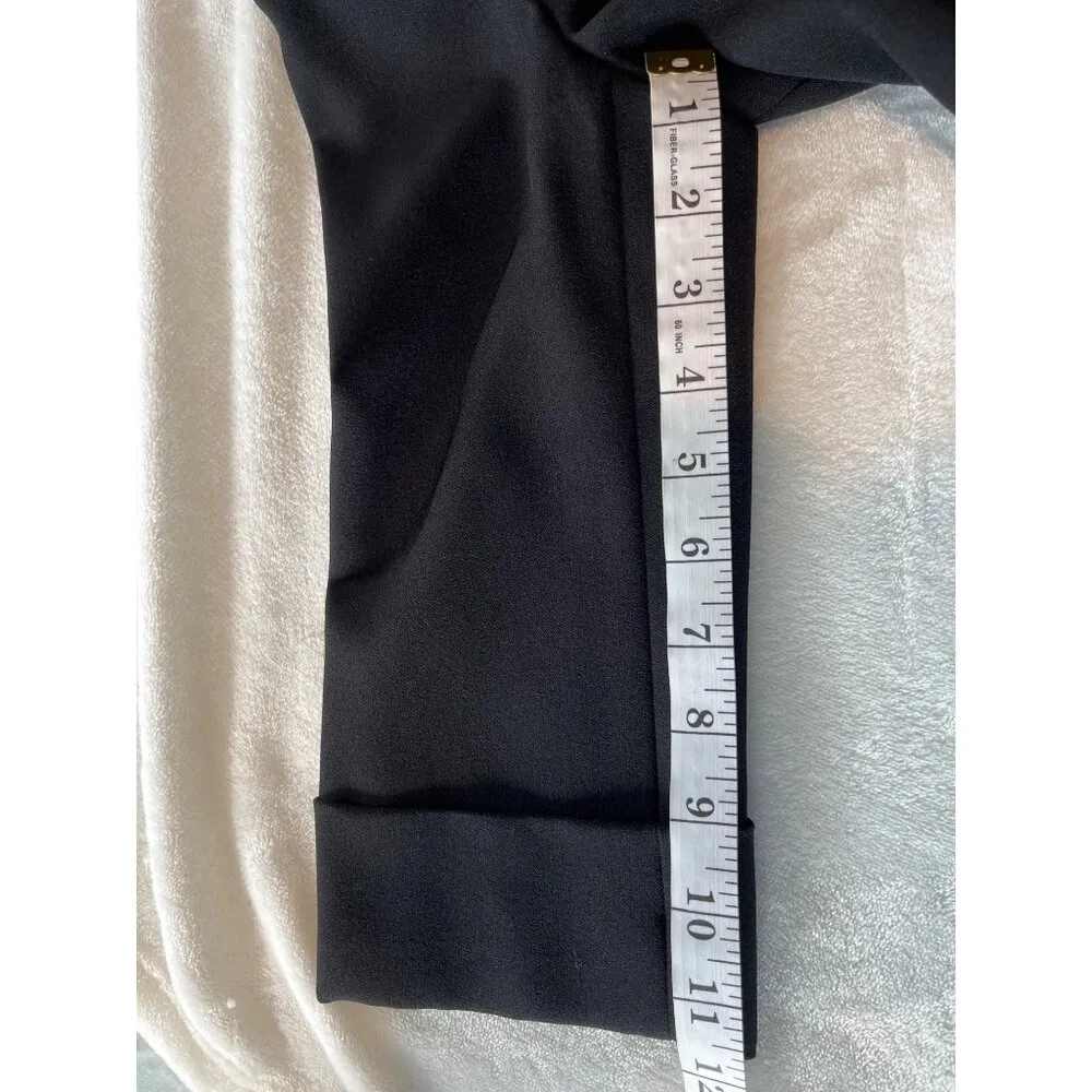 Nipon Boutique Black Open Front Jacket Blazer Size 6 12j - Image 9