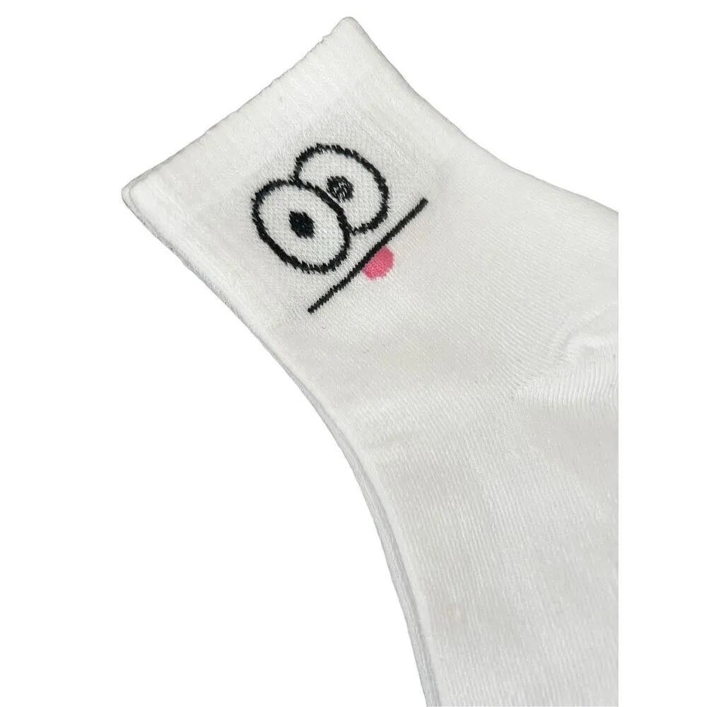 5 Pairs Women Teen Girls Monster Cute Crew Socks Blue - Image 6