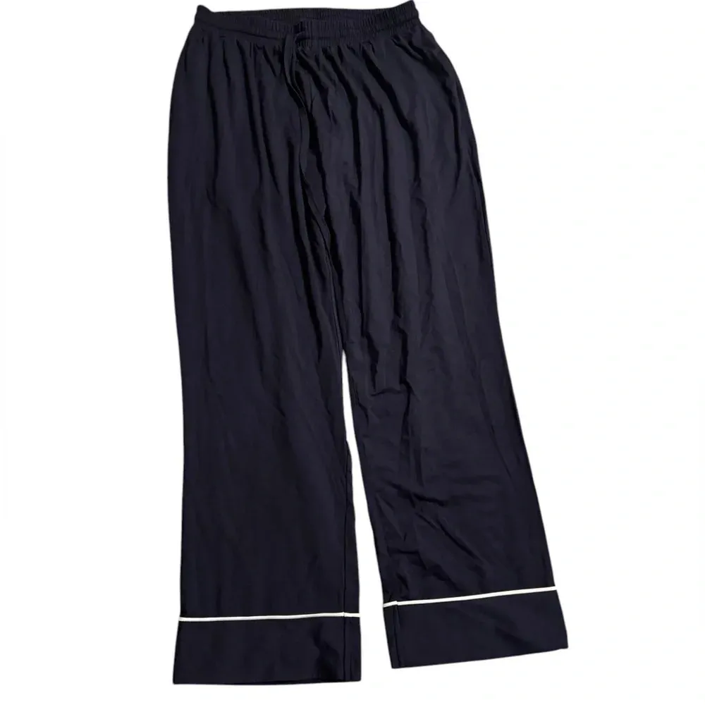 HATCH The Ultra Soft Jersey Pant in NAVY AND WHITE, NWOT Blue Size undefined - Image 3