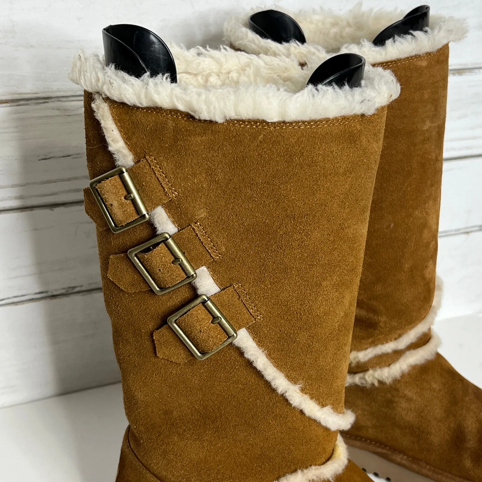 Koolaburra by UGG Women's Victoria Tall Bow Boot Shoe Size 10 Brown - Image 12