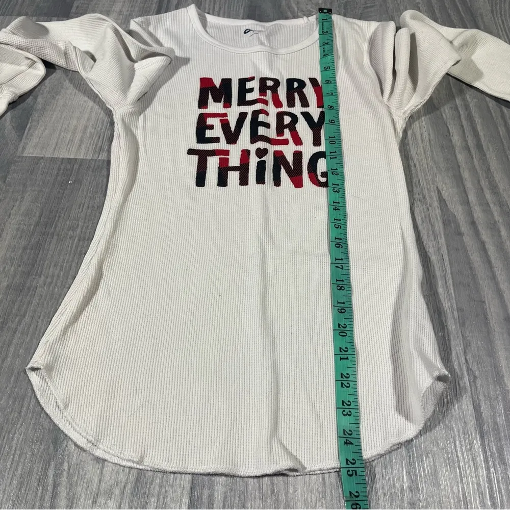 Old Navy Merry Everything Pajamas - Red and White Plaid; Medium Women’s - Image 3