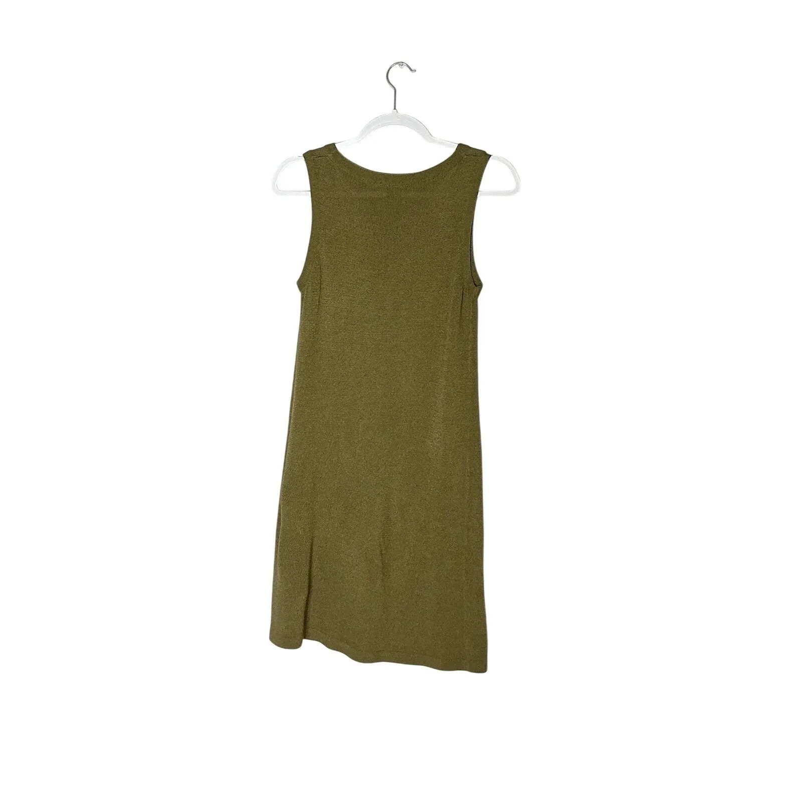 Banana Republic Sweater Dress & Cardigan Set S/M Olive‎ Green Knit Minimalist - Image 4