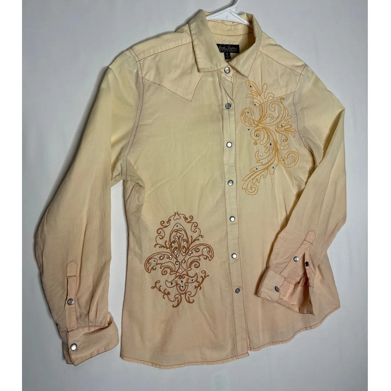 North River western button down with cross size medium Tan - Image 2
