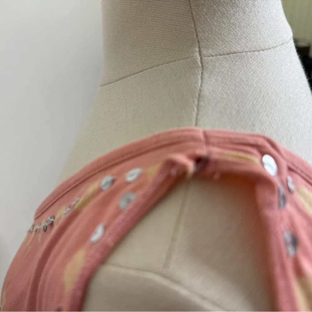 unique cropped Y2K top, featuring shimmering silver sequins Green - Image 6