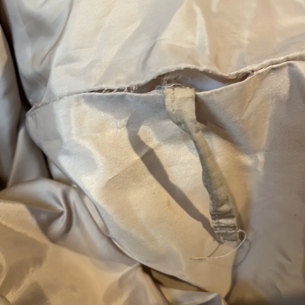 Zara Hooded Puffer Jacket Tan Size Large - Image 10