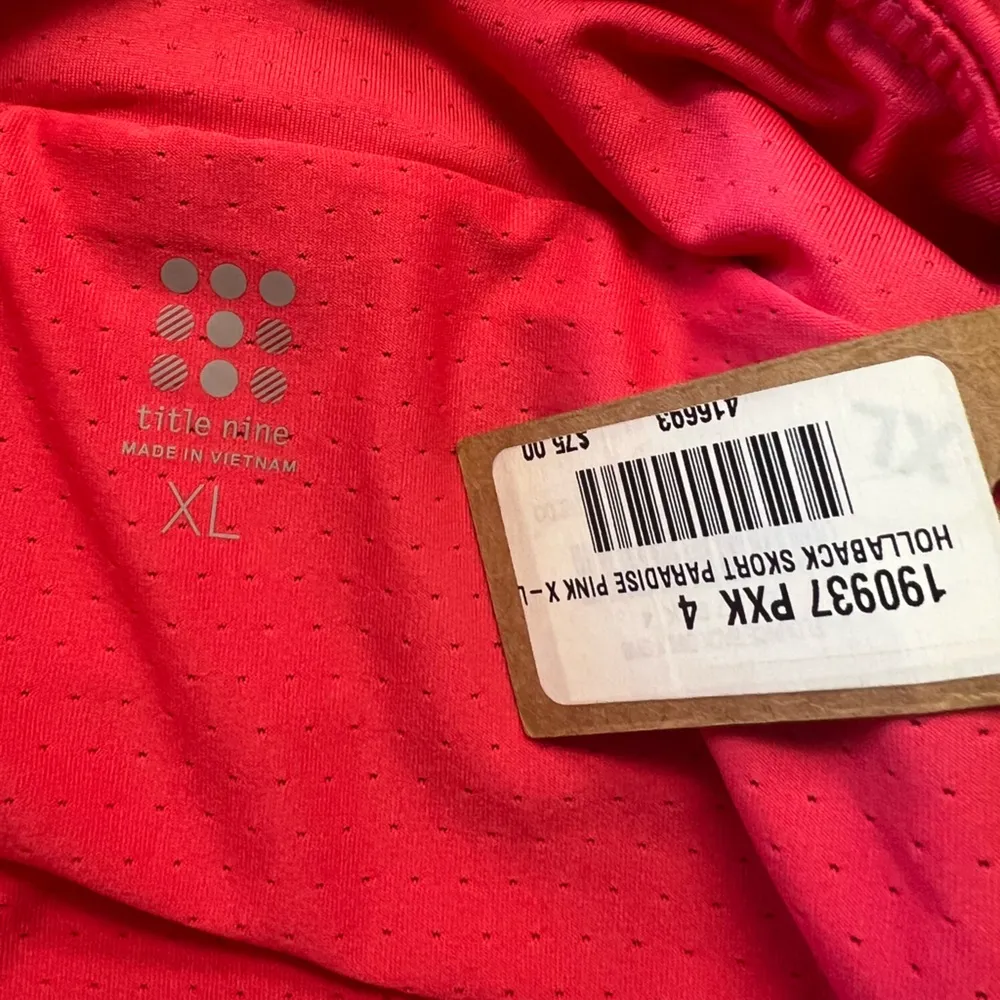 Title Nine Hollaback Skort Paradise Pink Size XL NWT New Flounce Back - Image 7