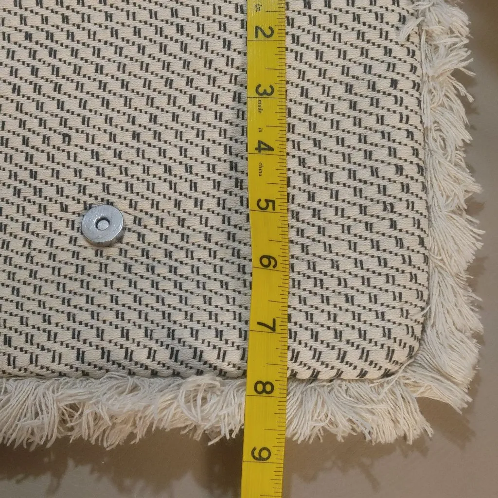 Circus By Sam Edelman Boho Fringe Crossbody Bag With Colorful Pom-Poms & Mirror - Image 5