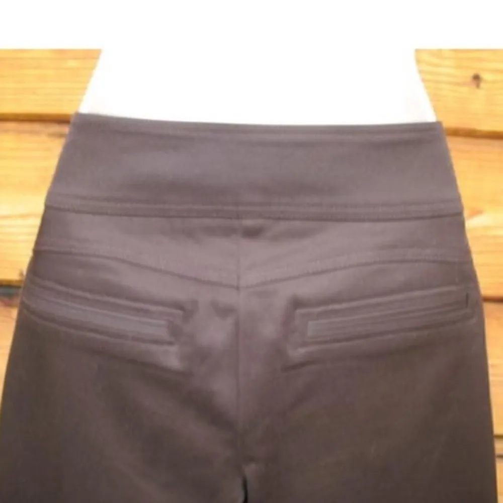 NWT Brown Sateen Cropped Pants - Image 5
