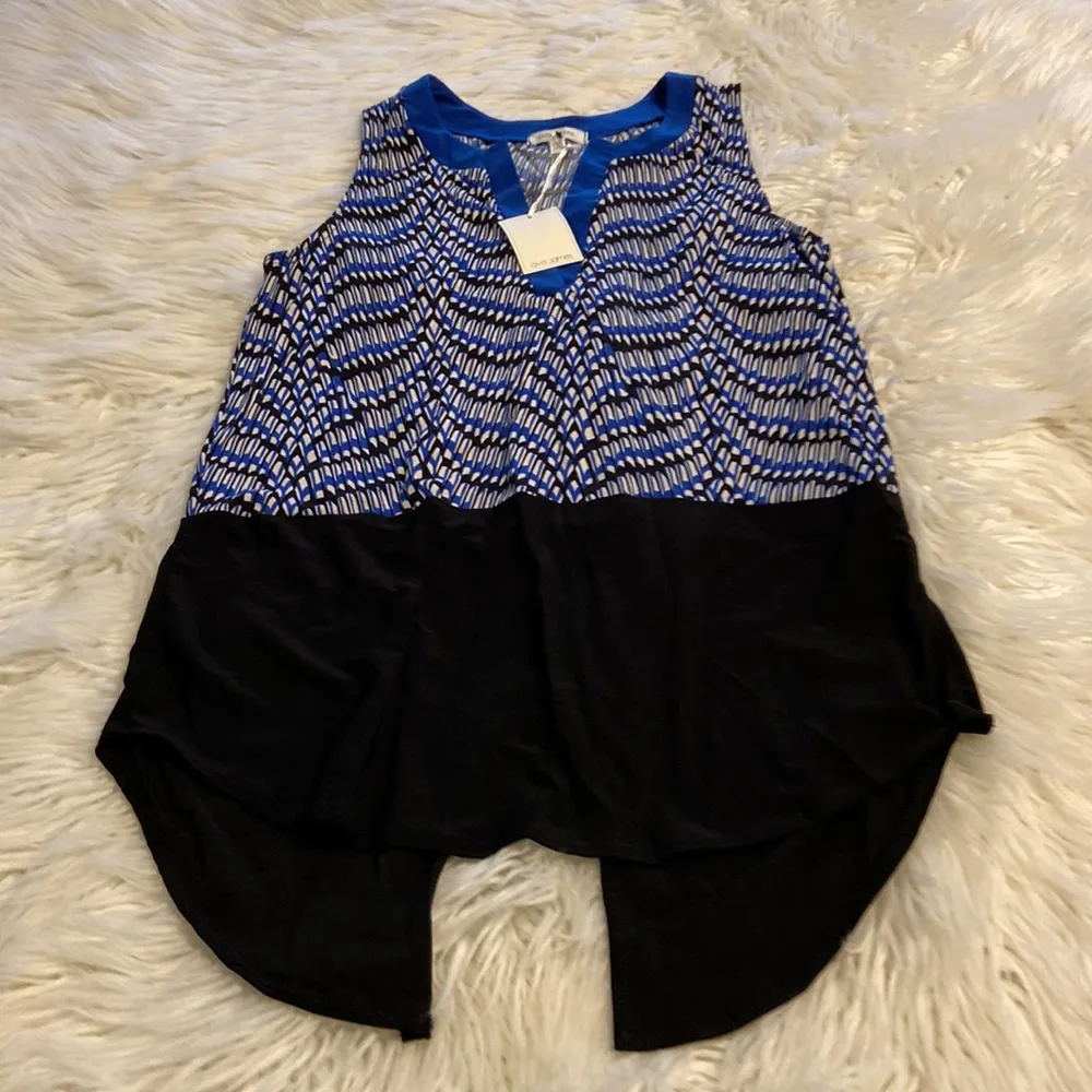 Ava James Shirt size M length 25” bust 30” brand new color blue white black - Image 11