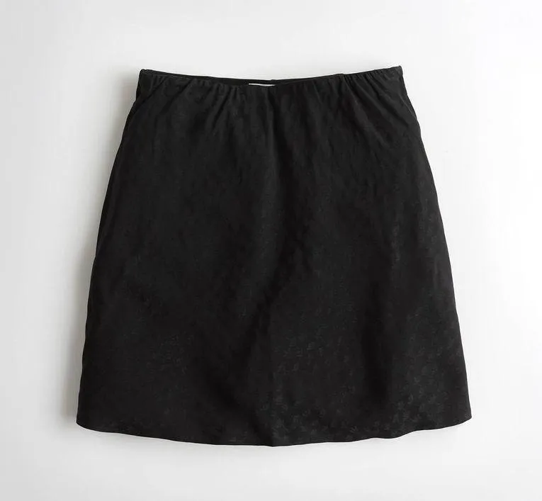 Black Flowy Skater Skirt - Image 3