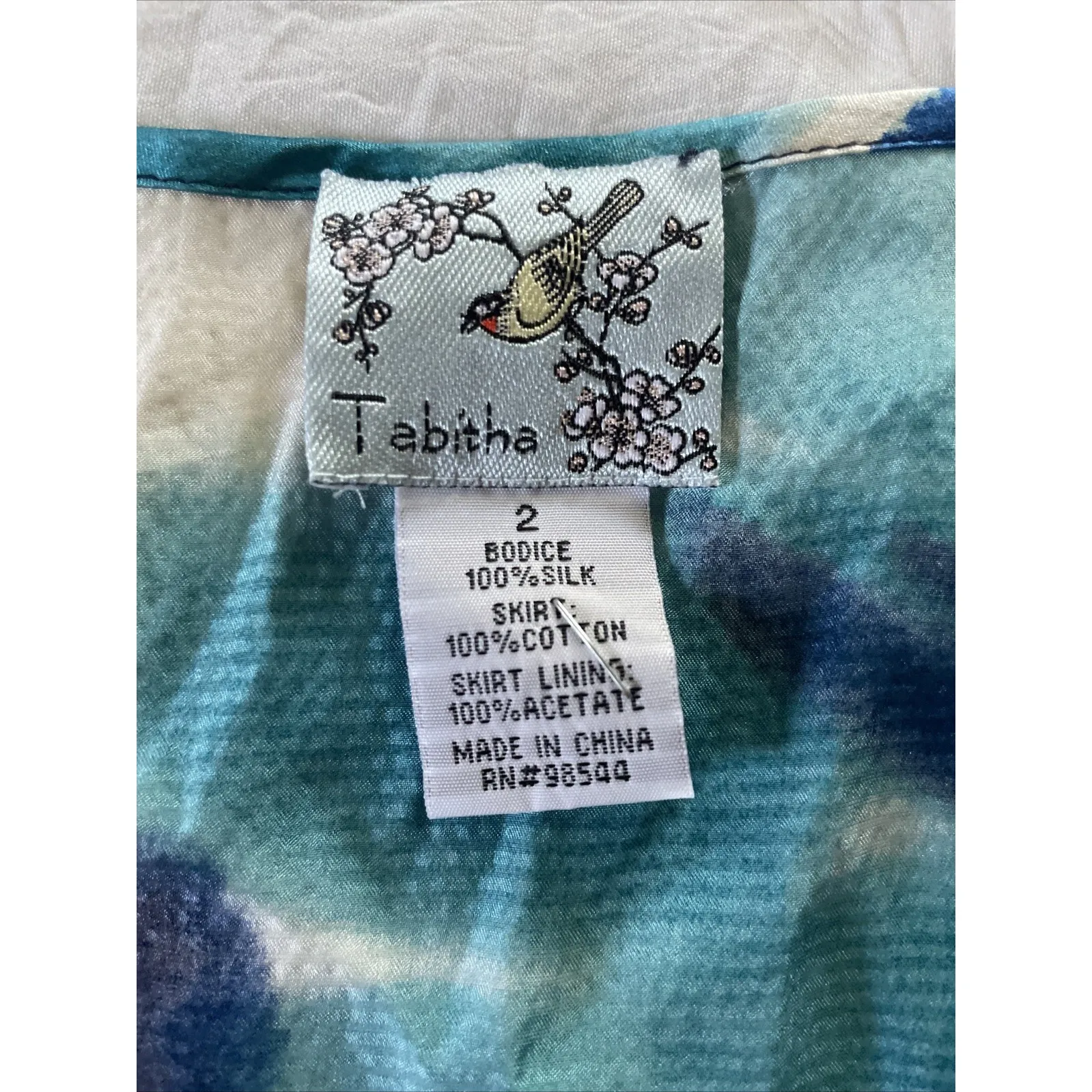 Anthropologie Tabitha Silk Cotton Sleeveless Summer Dress Sz 2 Professional - Image 3