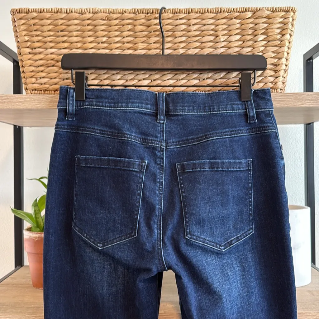 CAbi Mid-Rise Button Fly Straight Leg Ankle Jeans, 4 - Image 6