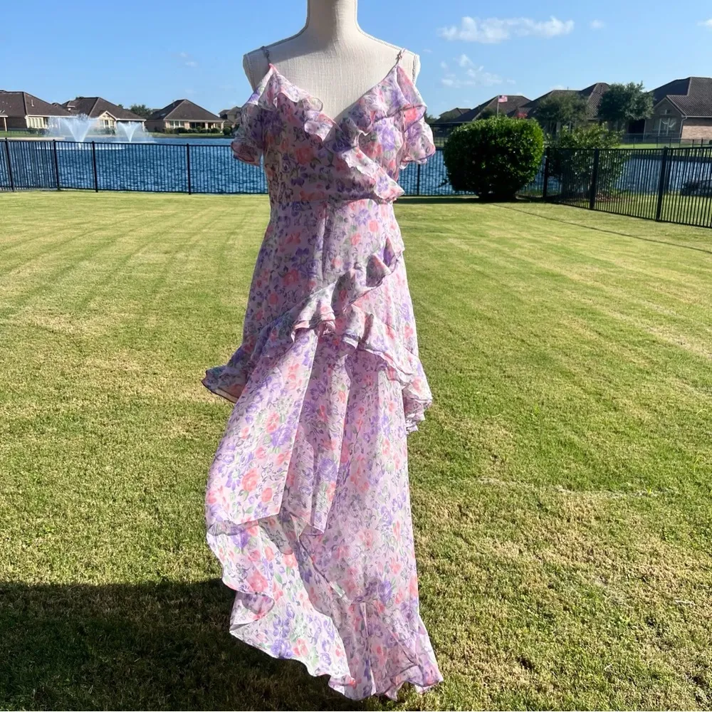 Astr The Label Pemberly Floral Off-Shoulder dress - Image 2