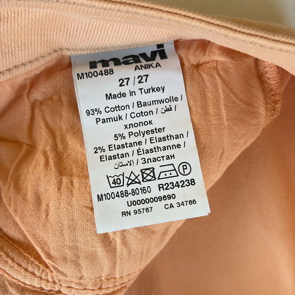 Like New Mavi Anika High Rise Crop Flare Jeans Peach Size 27 - Image 8