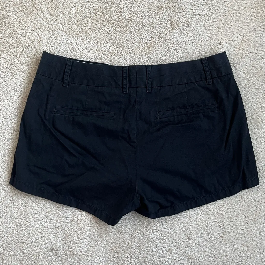 J. Crew Factory Cotton Chino Broken-In Shorts in Black Women’s Size 6 - Image 2